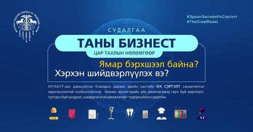 Бизнесээ сэргээхэд бизнес эрхлэгчдэд тулгарч буй хүндрэл, шаардагдах дэмжлэг тодруулах судалгаа